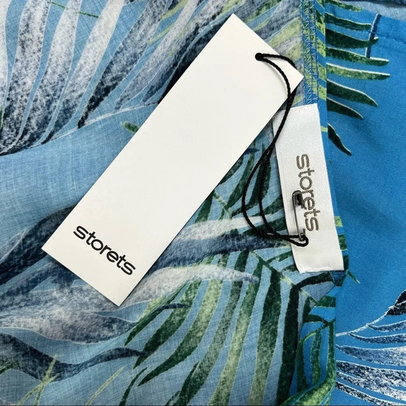 NWT Storets Hailey Palm Beach Robe Printed Kimono Swim Coverup Size S/M Blue - Picture 10 of 15